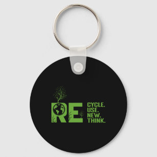 Porte-clés Recycler Réutiliser Renouveler Repenser Crise De l