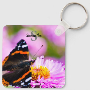 Porte-clés Red Admiral Butterly Keyring