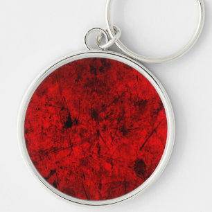Porte-clés Red Black grunge art graphique numérique abstrait