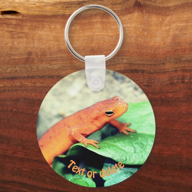 Porte-clés Red Eft Salamander Nature Personnalisée (Recto)