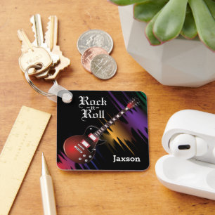 Porte-clés  Red Guitar - Personalize