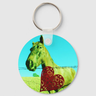 Porte-clés Red Heart and Horse