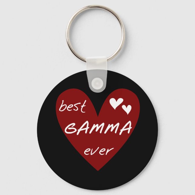 Porte-clés Red Heart Best Gamma Ever Tshirts et cadeaux (Recto)
