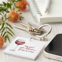 Red Hey Girl Vous Méritez Un Verre De Vin Citation