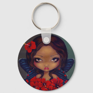 Porte-clés "Red Hibiscus Fairy" Keychain