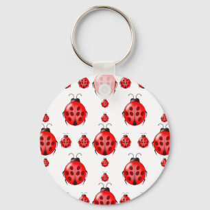 Porte-clés Red Ladybug Pattern