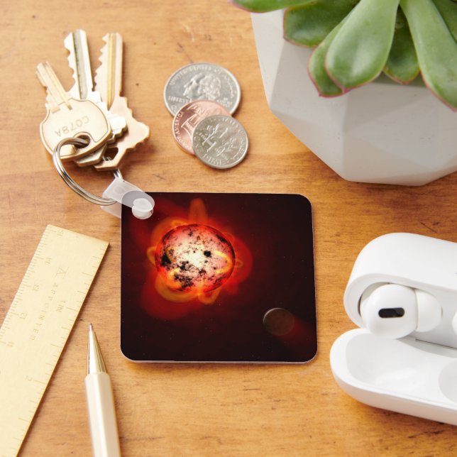 Porte-clés Red Nwarf Star Orbité Par Une Hypothétique Exoplan (Bureau)