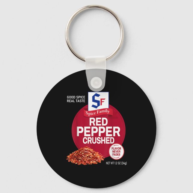 Porte-clés Red Pepper Crushed Sce Group Family Matching Hallo (Recto)