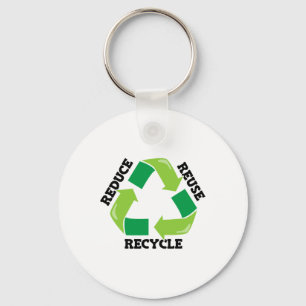 Porte-clés Réduire la réutilisation Recycle Mère Nature Plaid