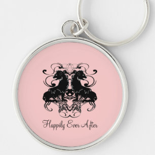 Porte-clés Réélaboration de lions vintage avec des volutes
