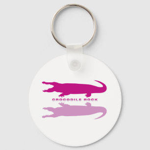 Porte-clés Réflexion crocodile violet)