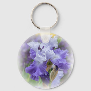 Porte-clés Regal Beares Iris - Violet & Blanc