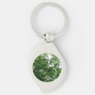 Porte-clés Regard sur les arbres d'été