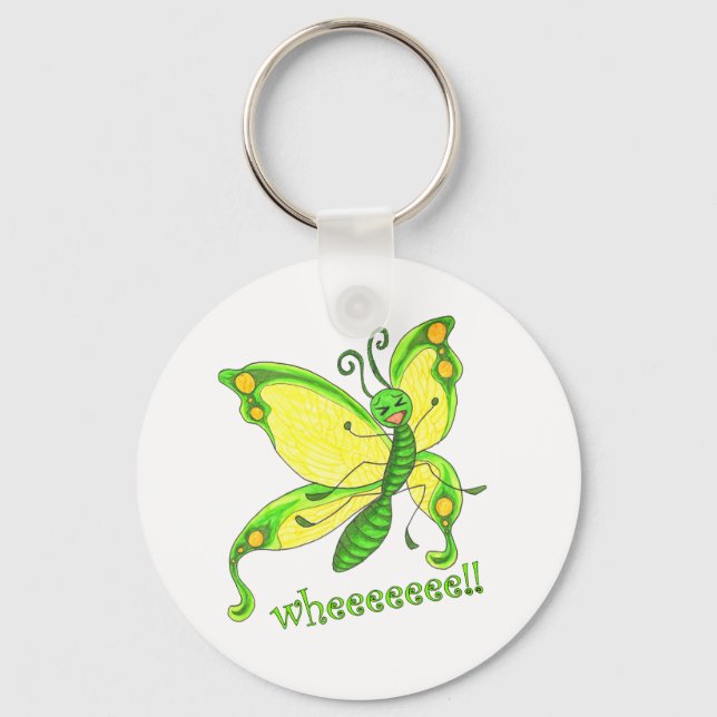 Porte-clés Regarde ! Je suis un papillon ! ! (Recto)