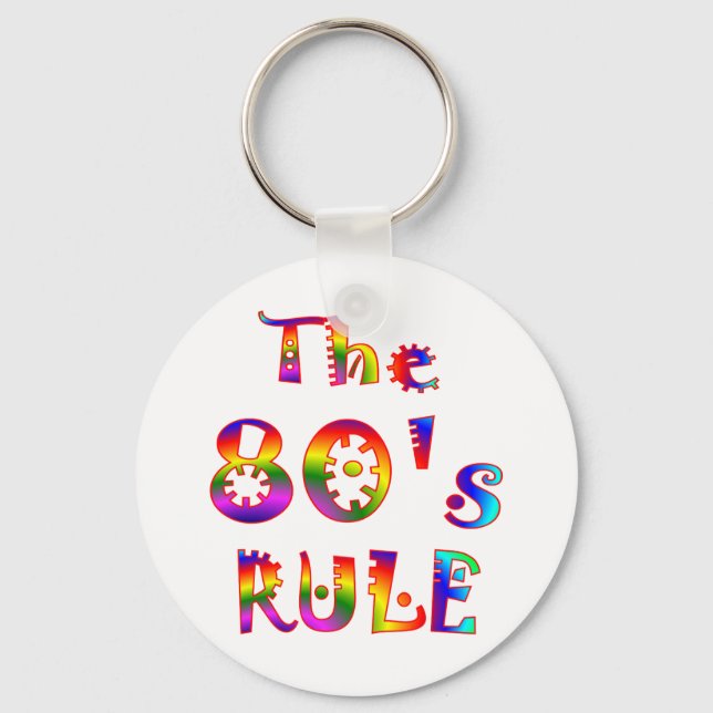 Porte-clés Règle des années 80 (Recto)