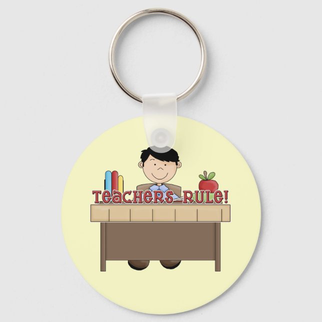 Porte-clés Règle des enseignants - Chemises et cadeaux mascul (Recto)