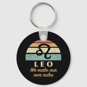 Porte-clés Règles amusantes de Leo Zodiac