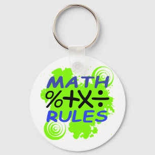 Porte-clés Règles de maths