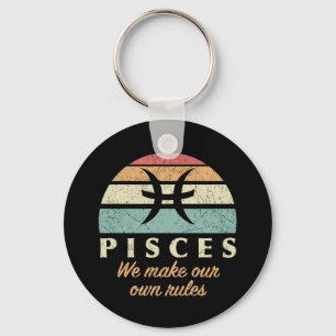 Porte-clés Règles de Zodiac de Poissons Drôle