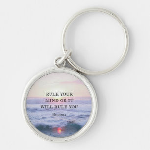 Porte-clés "Réglez Votre Esprit Ou Il Vous Réglera" - Bouddha