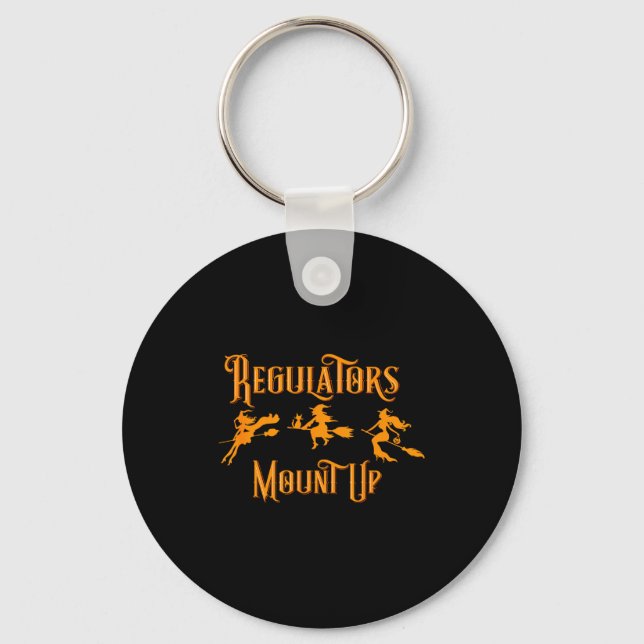 Porte-clés Régulateurs d'Halloween Montez les Sorcières  (Recto)
