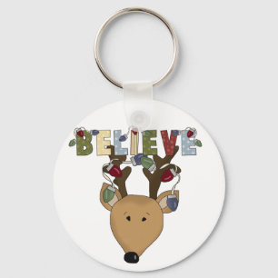 Porte-clés Reindeer Believe Tshirts et cadeaux de vacances