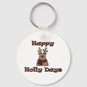 Porte-clés Reindeer Holly Days Tshirts et cadeaux
