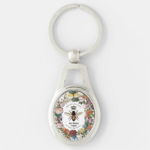 PORTE-CLÉS REINE BEE BOTANIQUE VINTAGE MODERNE