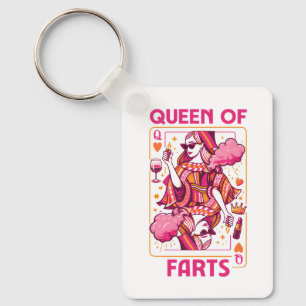 Porte-clés Reine des pets humour royal flatulence pet