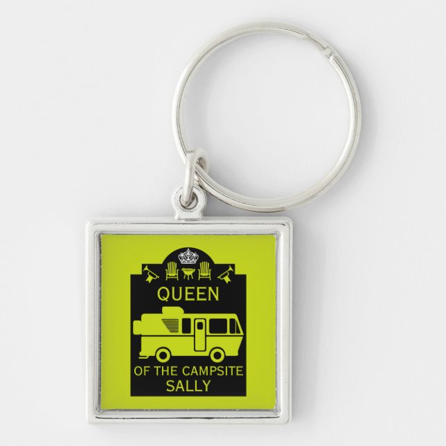 Porte-clés Reine Du Camping (Devant)