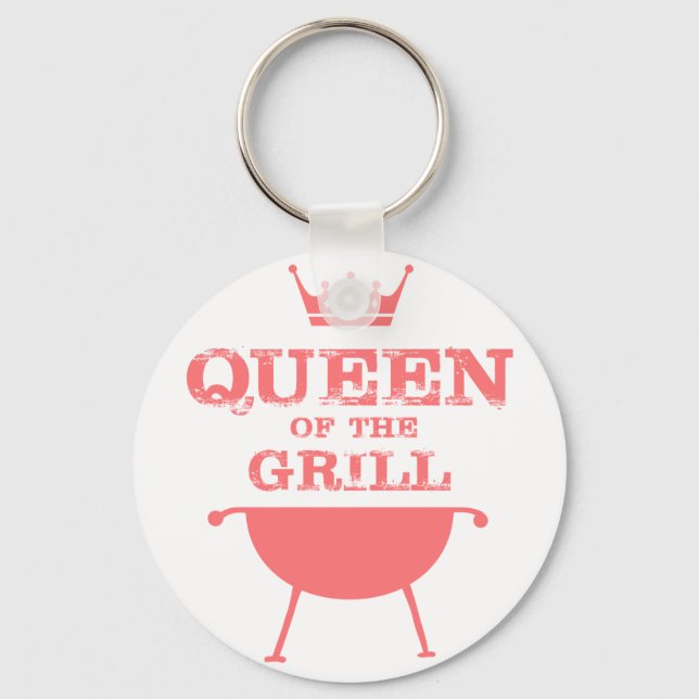 Porte-clés Reine Du Grill, Rose (Recto)