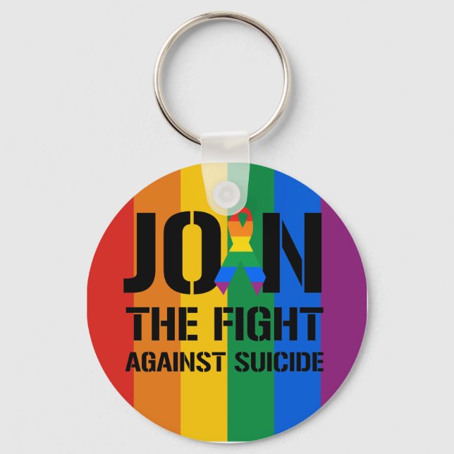 Porte-clés Rejoignez la lutte contre le suicide gay (Recto)