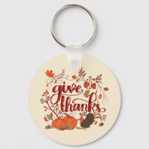 Porte-clés Remercie la récolte d'automne, Turquie Thanksgivin