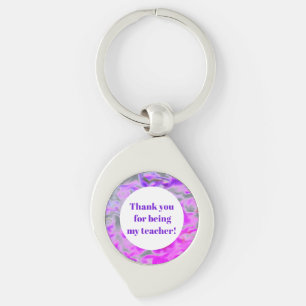 Porte-clés Remerciement aux enseignants Tie-Dye Rose Violet A