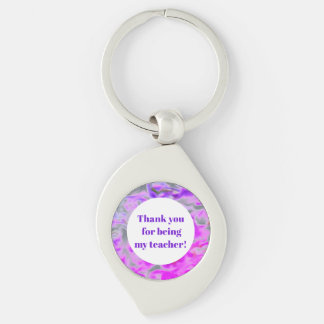 Porte-clés Remerciement aux enseignants Tie-Dye Rose Violet A