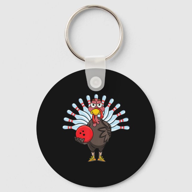 Porte-clés Remerciements Turquie Bowling Pin Matching Team Ca (Recto)