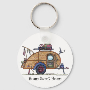 Porte-clés Remorque Camper Tear Trailer RV Porte - clés HSH