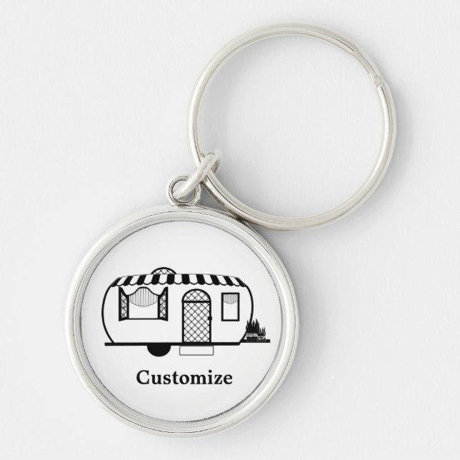 Porte-clés Remorque caravane arrondie Thunder_Cove (Devant)