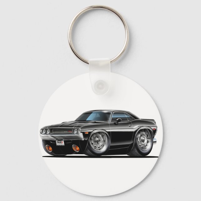 Porte-clés Remorque noir Challenger 1970 (Recto)