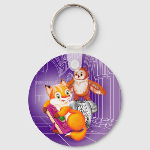 Porte-clés renard et hibou