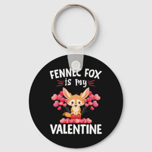 Porte-clés Renard Fennec est mon Valentin Joyeuse Saint-Valen