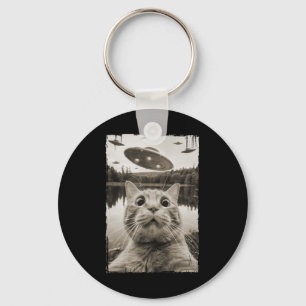 Porte-clés Rencontres vintages De Cat Ufo - Drôle Ufo Et Cat