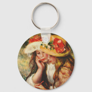 Porte-clés Renoir deux filles lisant dans le jardin