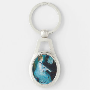 Porte-clés Renoir femme à l'impressionniste Vintage de piano