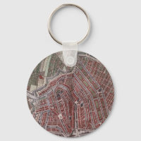Réplique carte de la ville d'Amsterdam 1652