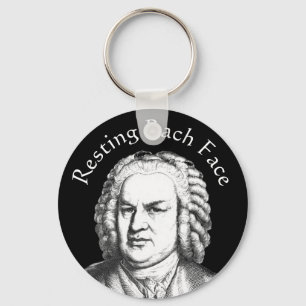 Porte-clés Repose Bach Face Compositeur de musique classique