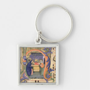 Porte-clés Representation de l'initiale "H" de Mme 571 f.6r