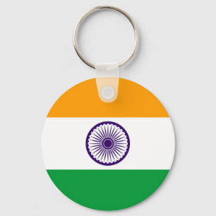Porte-clés République de l'Inde, le drapeau de la nation symb