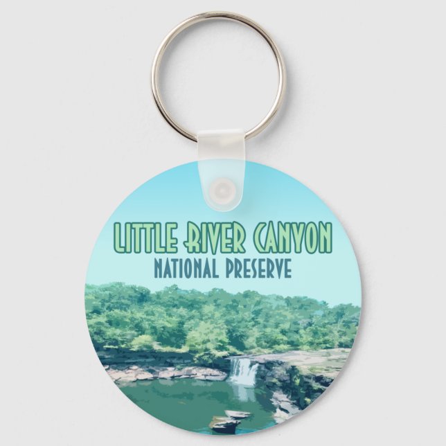 Porte-clés Réserve nationale de Little River Canyon Alabama (Recto)