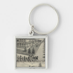 Porte-clés Résidence de Woodland en lithographie